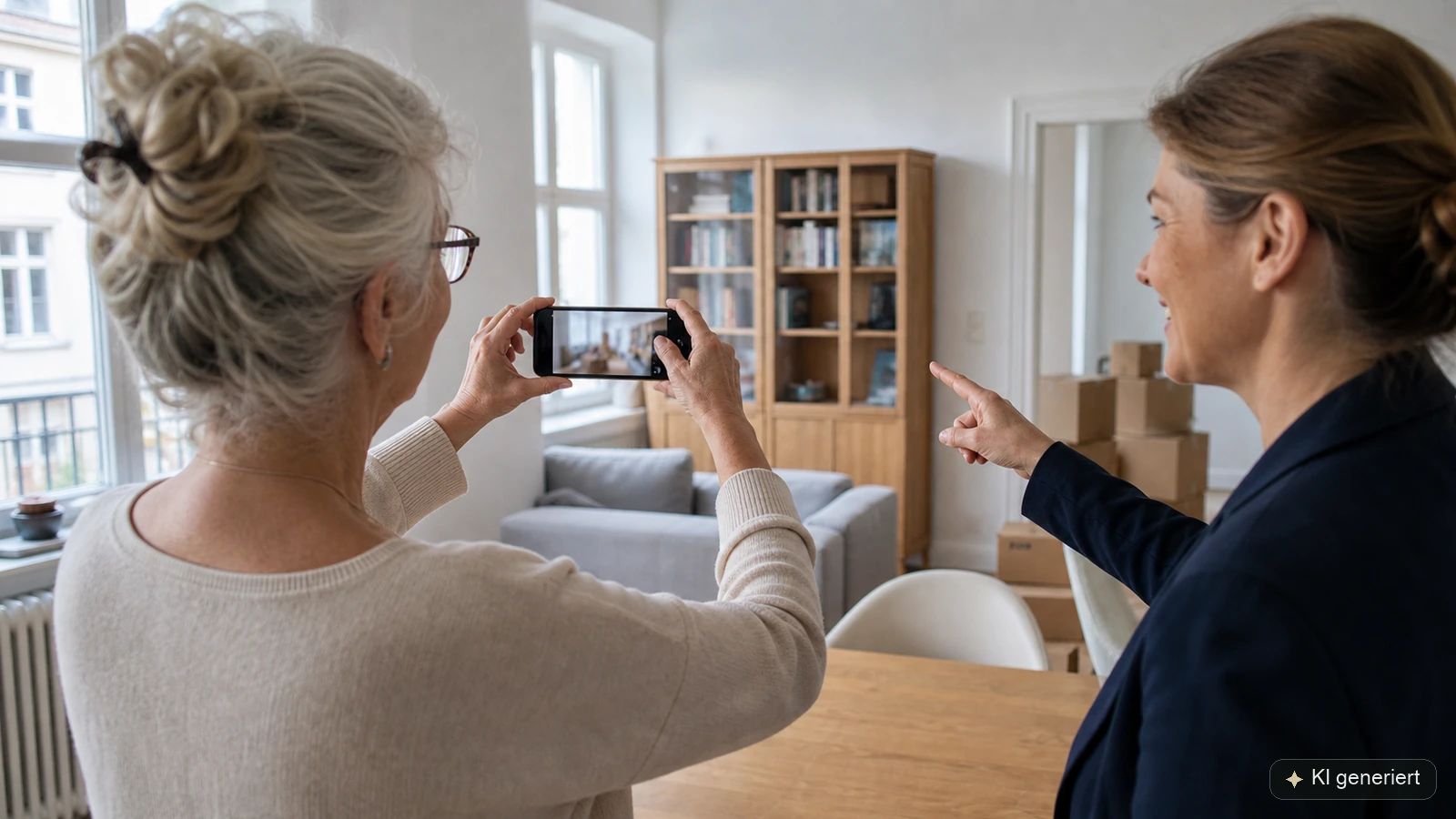 Fotobasierte Festpreisanfrage für einen Seniorenumzug per Smartphone