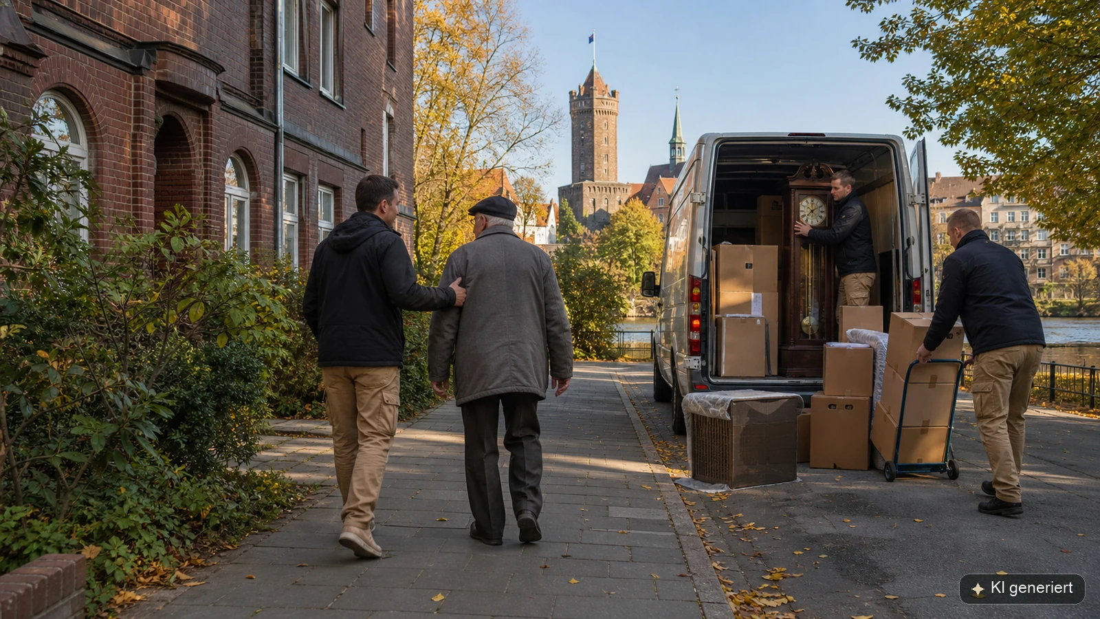 Behutsamer Seniorenumzug in Spandau mit professionellen Umzugshelfern